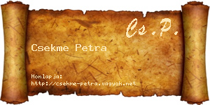Csekme Petra névjegykártya